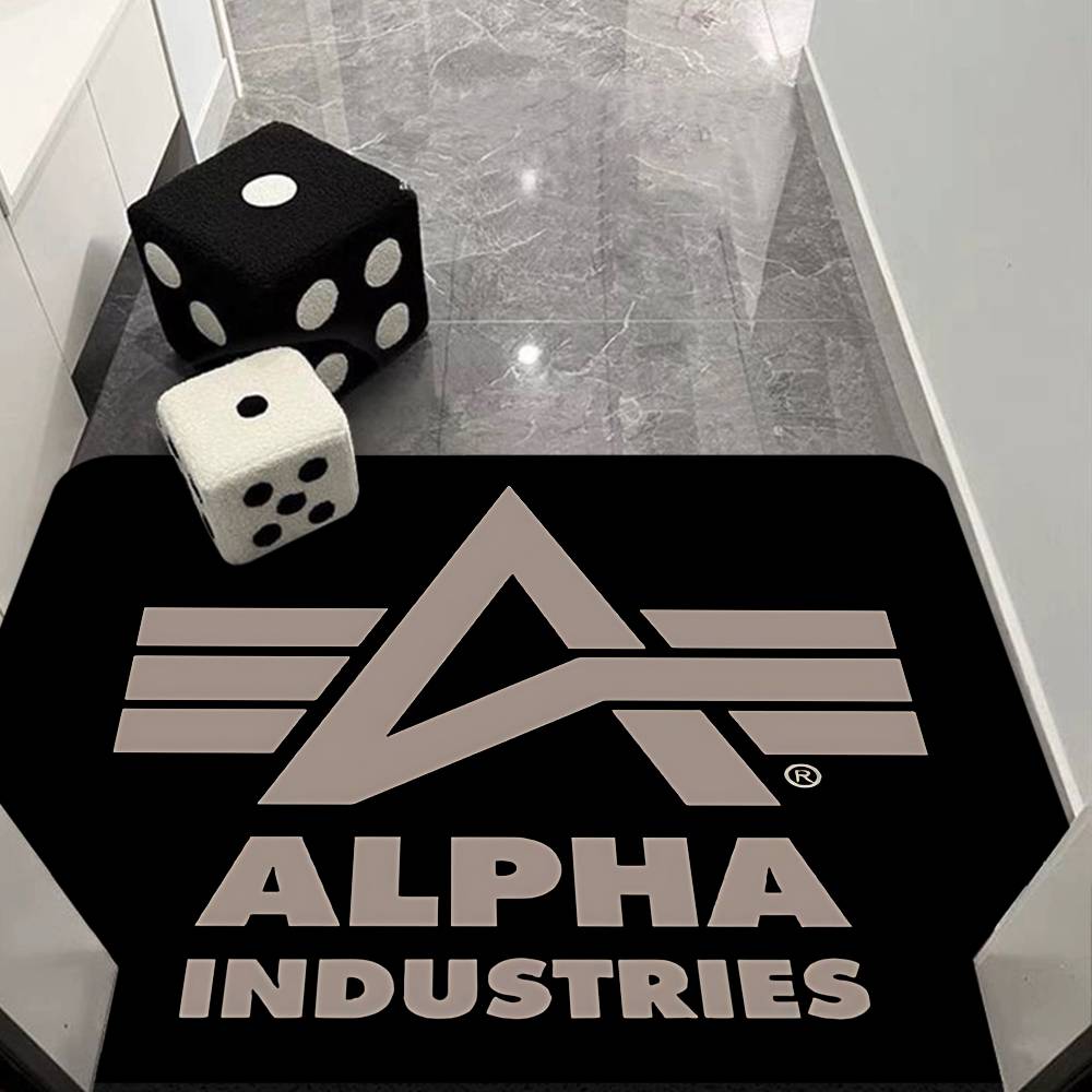 Alpha La Industries Door Mat Washable Non-Slip Living Room Sofa Chairs Area Mat Kitchen Doormat Area Rug