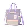 Spacious And Adorable Childrens Tote Bag In Soft Colors For Art Supplies Books And