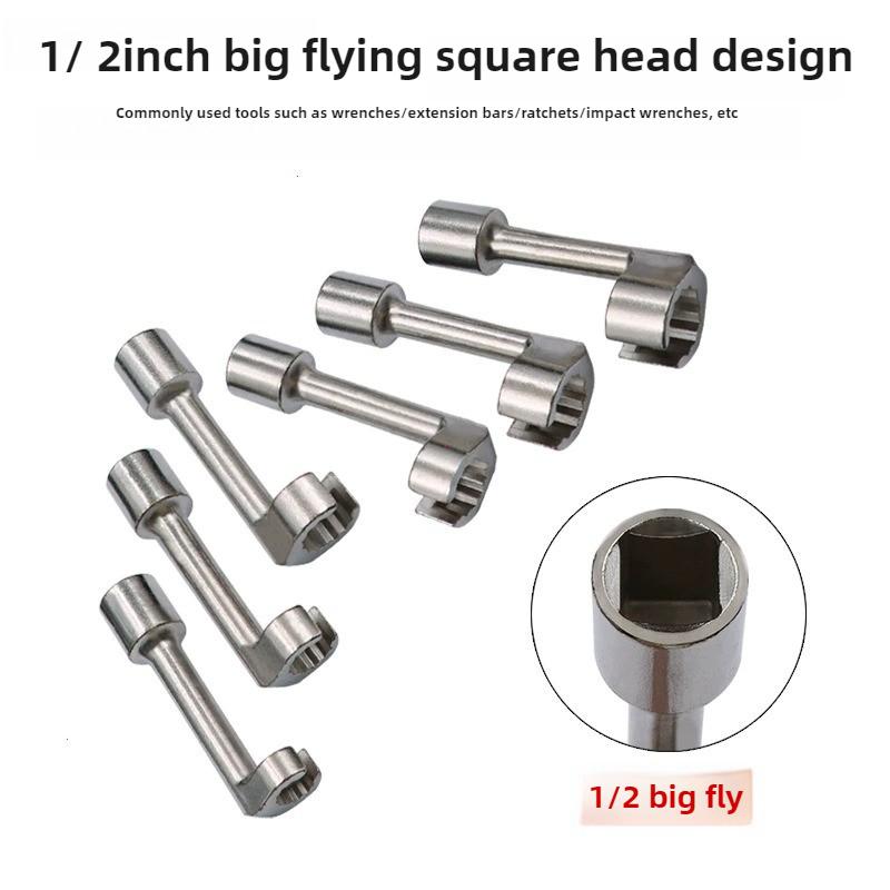 6pcs/set Diesel Fuel Injector Line Injection Socket Wrench Set Fuel Injection Pipe Socket Wrench for Car Repair Tools