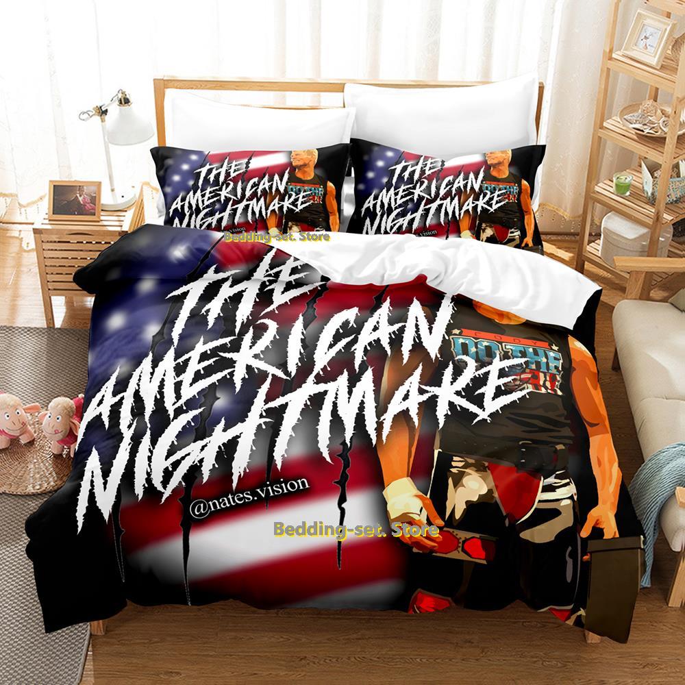 Nytt Cody Rhodes American Nightmare Sängklädesset Enkelt Twin Full Queen King Size Sängset Vuxen Barn Sovrum Påslakan Set Anime