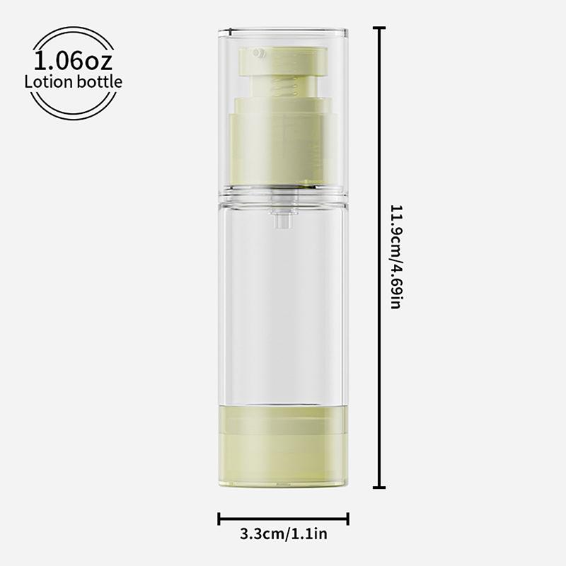 Airless Press Type Refillable Bottles Spray Bottle Lotion Cosmetic Dispenser Travel Portable Hydration Bottle