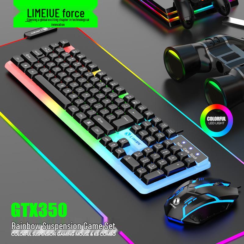 Russian Arabic Wired Luminous Gaming Keyboard & Mouse Set