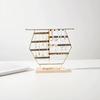 Fashion Metal Hexagonal Jewelry Rack Desktop Pendant Necklace Bracelet Earring Ring Display Storage Stand Counter Showcase Props