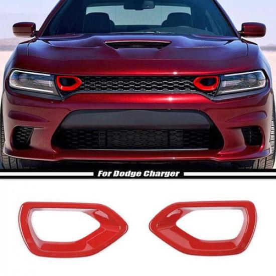 Car Front Bumper Grille Cover Trim For Dodge Charger 2015 - Accessories Red