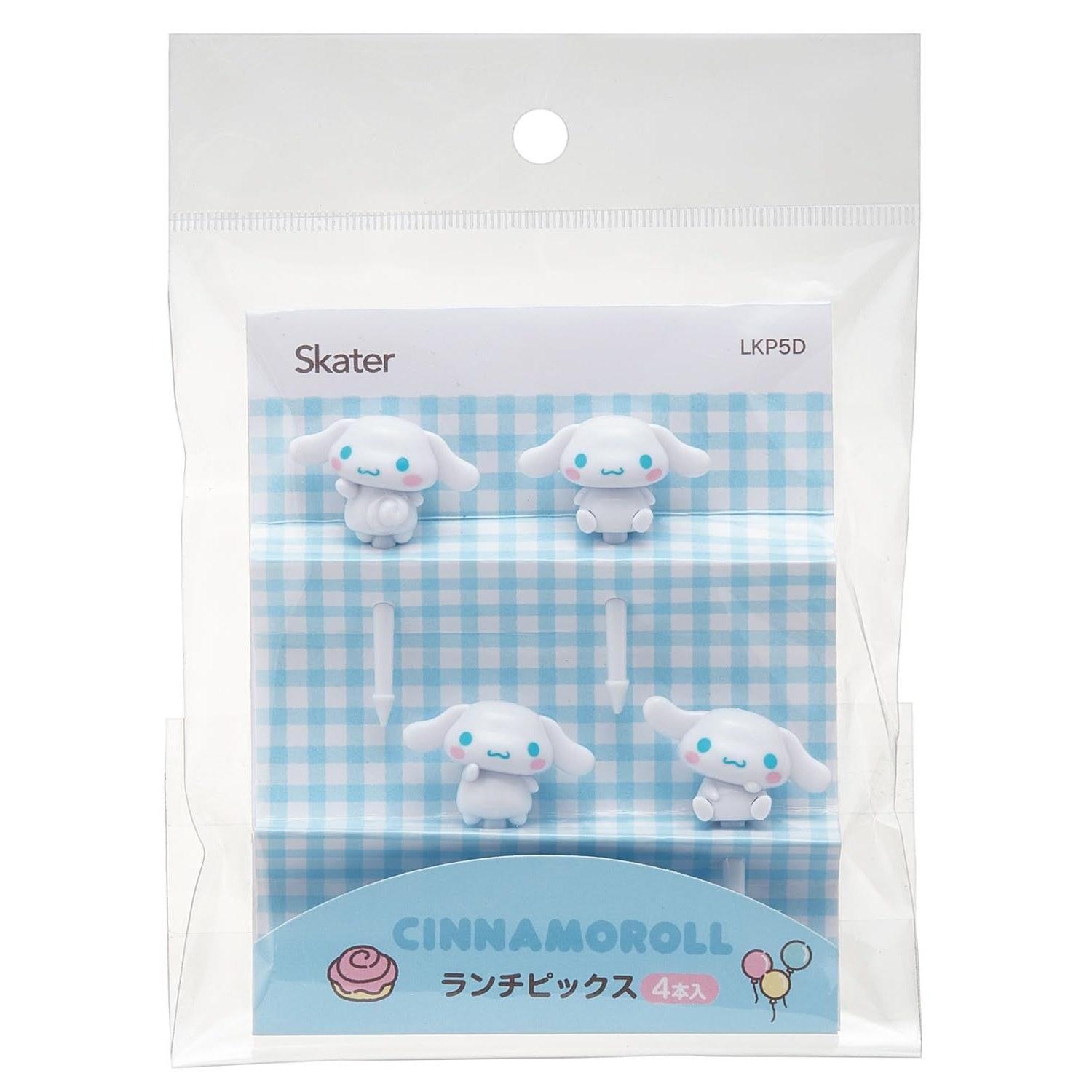 Skater Lunch Picks 3D Cinnamonroll Sanrio Set 4 LKP5D