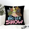 Web Series Cartoon T-The Big Lez Show 4 Pillow Case Linen Pillow Case Sofa Home Decor Cushion Cover Cushion Cove