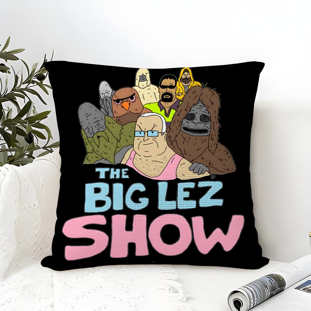 Web Series Cartoon T-The Big Lez Show 4 Pillow Case Linen Pillow Case Sofa Home Decor Cushion Cover Cushion Cove