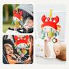 Baby Car Seat Stroller Plush Hanging Rattle Toys Newborn Crib Bed Around Toy Crab Animal with Teether Rattle Sound Mirror Clip