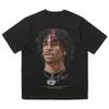 Sommer Mode Hip-Hop Basketball Gesicht Ja Morant T-Shirt Herren Damen Baumwolle Gotisch Rundes T-Shirt Y2K Harajuku Hip Hop Punk T-Shirt