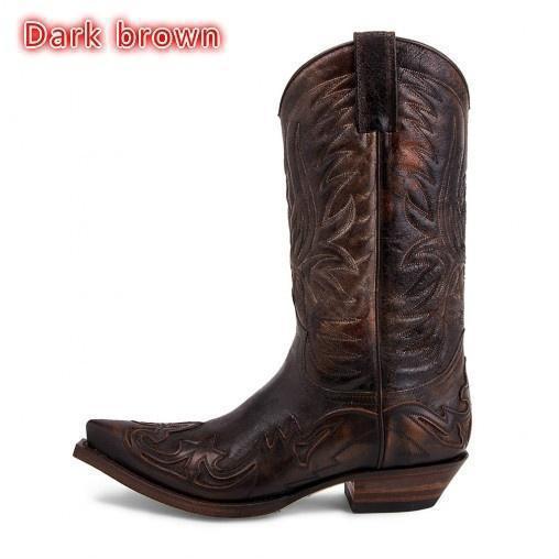 Vyšívané černé a bílé módní všestranné pánské boty