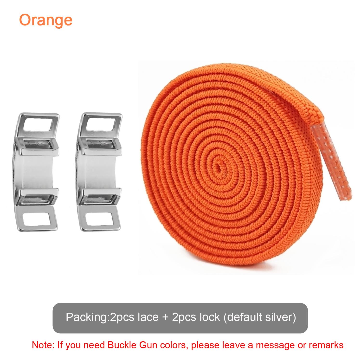 

NO.8 Нові креативні еластичні шнурки для взуття без краваток Плоскі шнурки для кросівок AF1 Шнурки з металевою пряжкою Жінки Чоловіки Діти Дорослі Шнурки T-AF1-orange помаранчевий