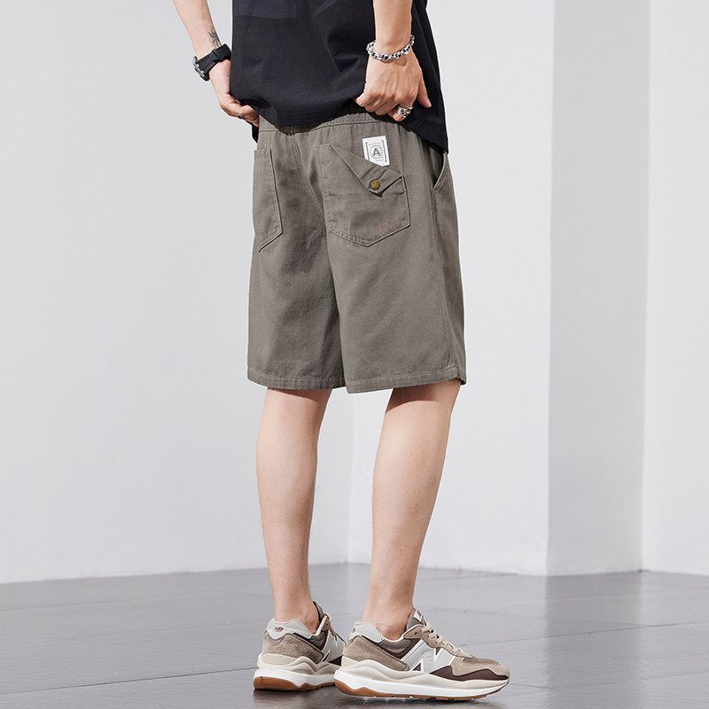 Wassup Lightweight and Breathable Five-Point Cargo Shorts for Men, Summer American High Street Sports Casual Retro Trendy Shorts