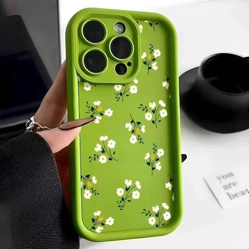 Small fresh flower for iPhone16ProMax mobile phone case 14 Apple 13 matte 12 cute 11 premium sense