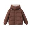 Damen Baumwolljacke 2024 Neu Winter Damen Slim Kurz Kapuzen Warm Mantel Damen Oberbekleidung Damen Einfarbig Lässige Parkas Tops