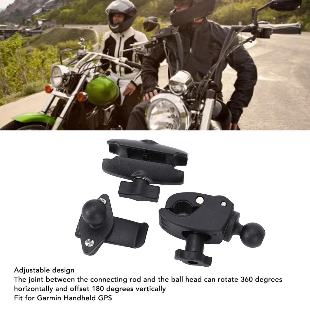 Motorrad GPS Halterung 1 Zoll Kugelkopf Verstellbare Lenkerklemme Halterungsbasis für Garmin Handheld GPS