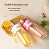OLOEY Double-Layer Insulated Tea Infuser Glass Bottle