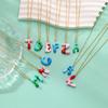 Necklace Women's Color Epoxy Bubble Sensing Dopamine Letter Pendant English Letter Necklace