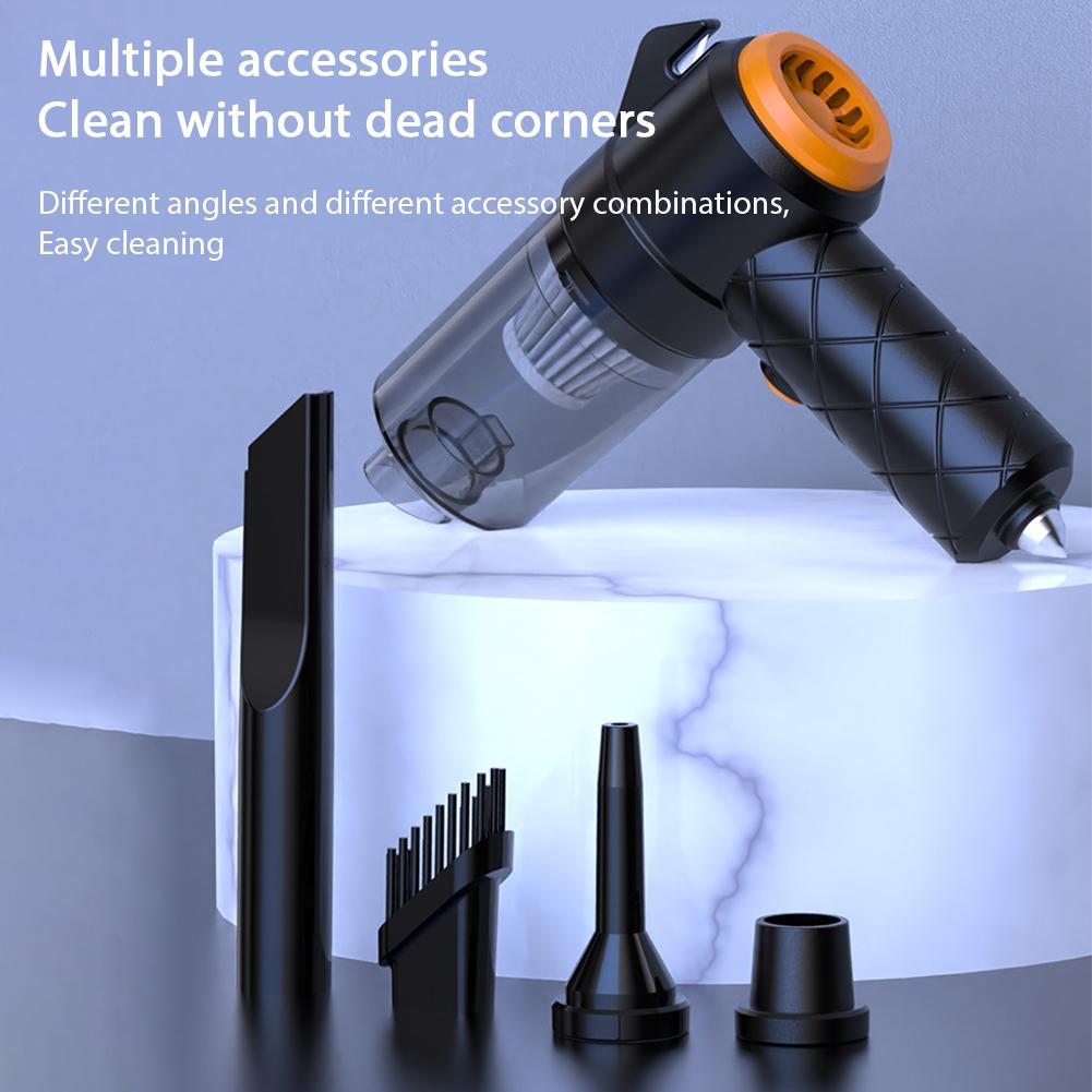 Super Powerful Portable Handheld Dry Type Mini Vacuum Cleaner Car Mounted Wireless Multi-Function High Power Charging Dust Colle