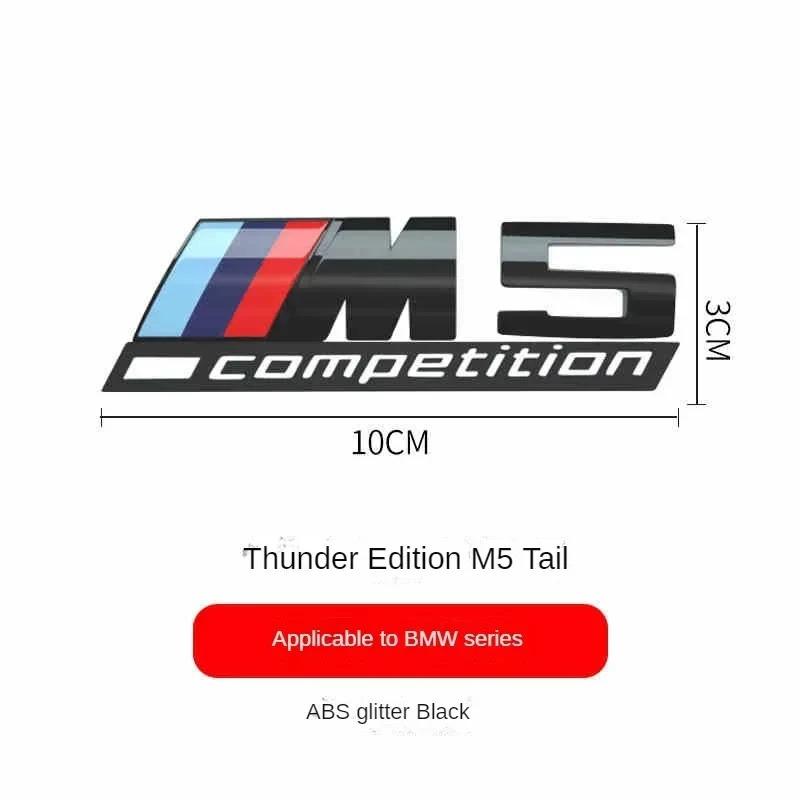 BMW M Series Thunder Edition Car Trunk Badge Emblem Sticker Compatible with 1M 2M 3M 4M 5M 6M 7M 8x1M X2M X3M X4M X5M X6M X7M X5 fsdf08