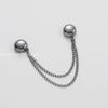 Multi-Function Magnetic Clothing Clip with Chain Metal Buttons Clip Clothes Scarf Trouser Legs Cuff Fixing Magnet Pin