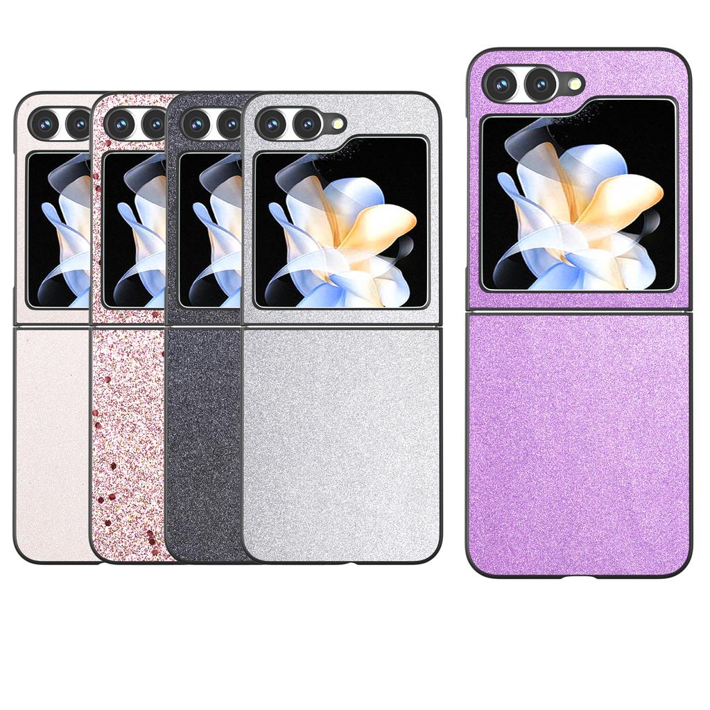 For Samsung Galaxy Z Flip7 FE 5G/Z Flip6 5G Case Glitter Leather+PC Phone Cover
