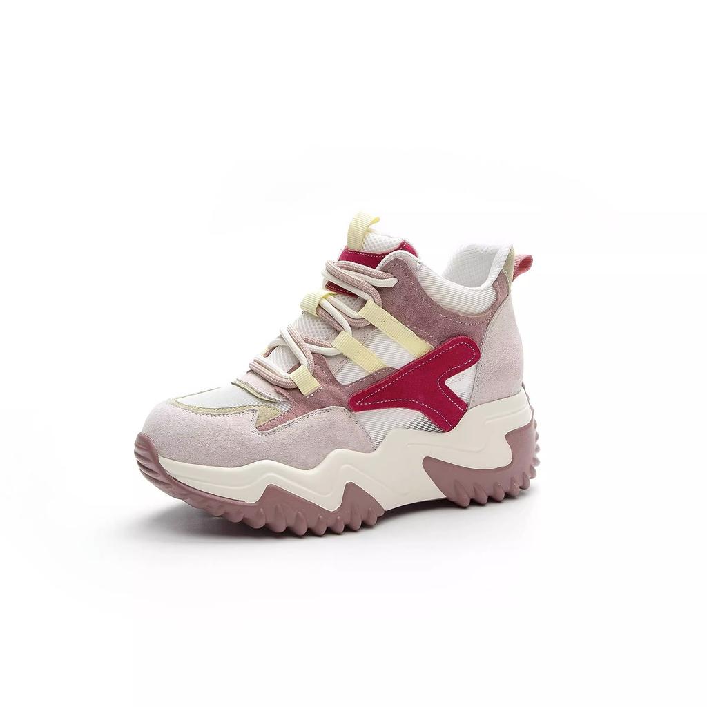 2025 autumn ins tide Korean version of the new dad shoes female students versatile sports shoes street shot heightening shoes female Z310