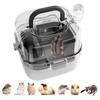 Hamster Travel Cage Lightweight Chinchilla Carrier Bag with Handle,breathable Hamster Habitat with Water Bottle,large Capacity