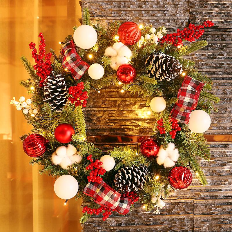 Creative Christmas Wreath - 40/60/80cm Festive Door Hanging Decoration & Gifts