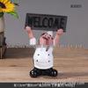 Modern Chef Resin Figurine: Stylish Kitchen & Dining Decor