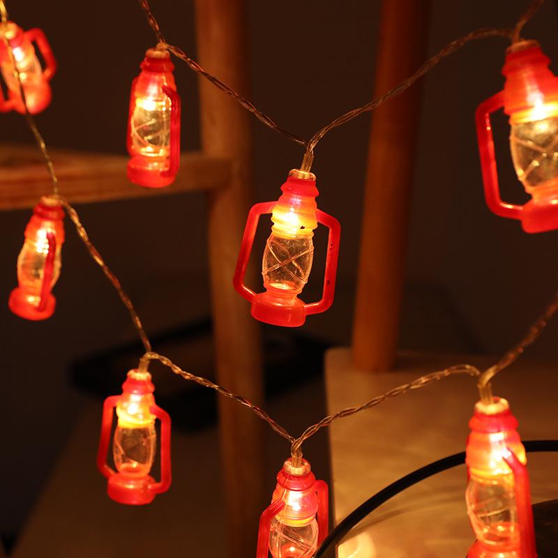 Festive LED Retro Lantern String Lights for Halloween and Spring Lantern Festival Décor