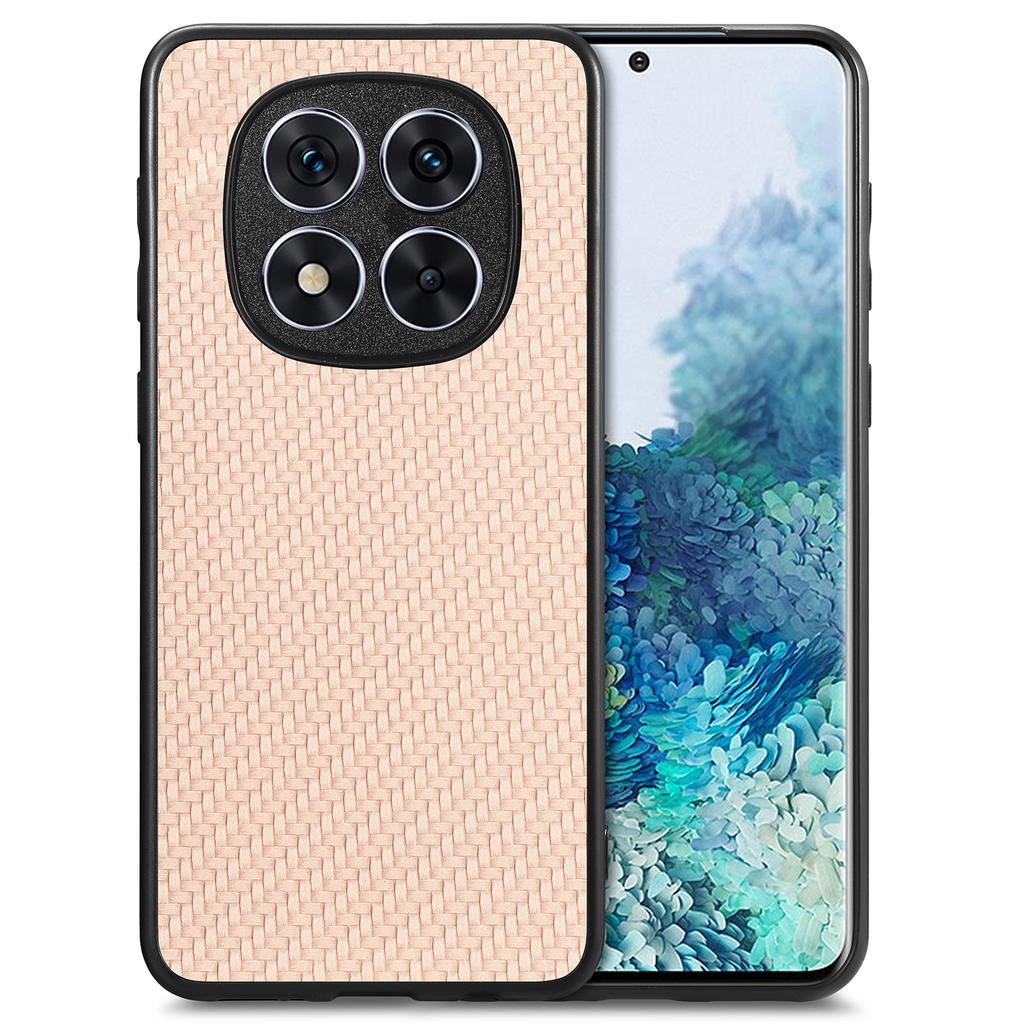 For Xiaomi Redmi Note 14 Pro+ 5G Case Carbon Fiber Texture PU+PC+TPU Phone Cover