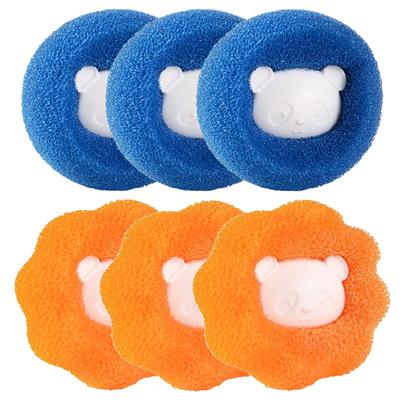 6 uds ropa Anti-bobinado adsorción depilación limpieza bola secadora bola para ropa pelo de mascota