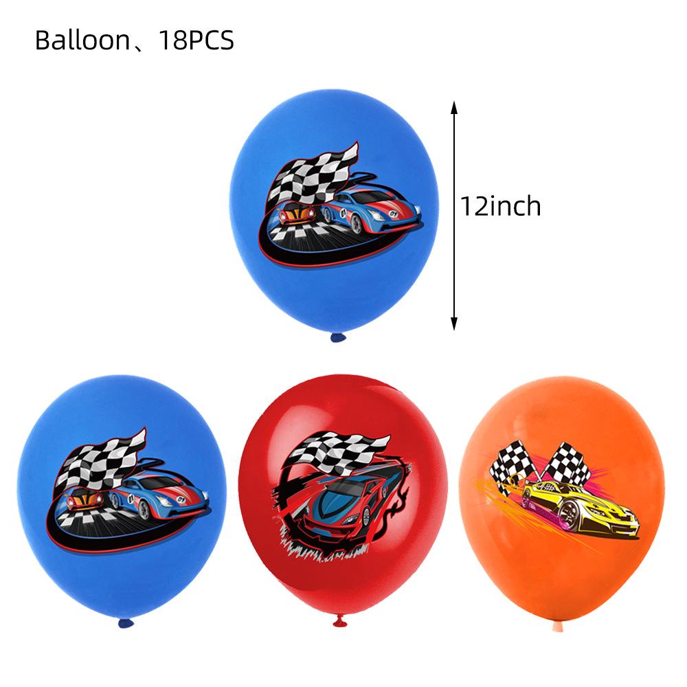 Hot Wheels Birthday Party Tableware Set: Plates, Banners, Tablecloth