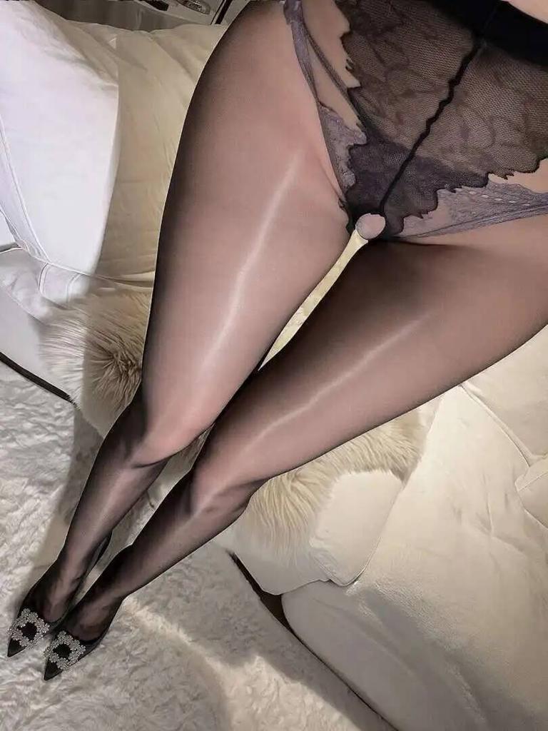 Open Crotch Pantyhose Sexy Women Thigh High Tights Underwear Silk Transparent Body Stockings Sheer Legging Womens Hosiery KJ82