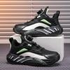 Boys Shoes 2025 New Spring and Summer Mesh Breathable Rotating Button Non-slip and Wear-resistant Children's Sports Shoes