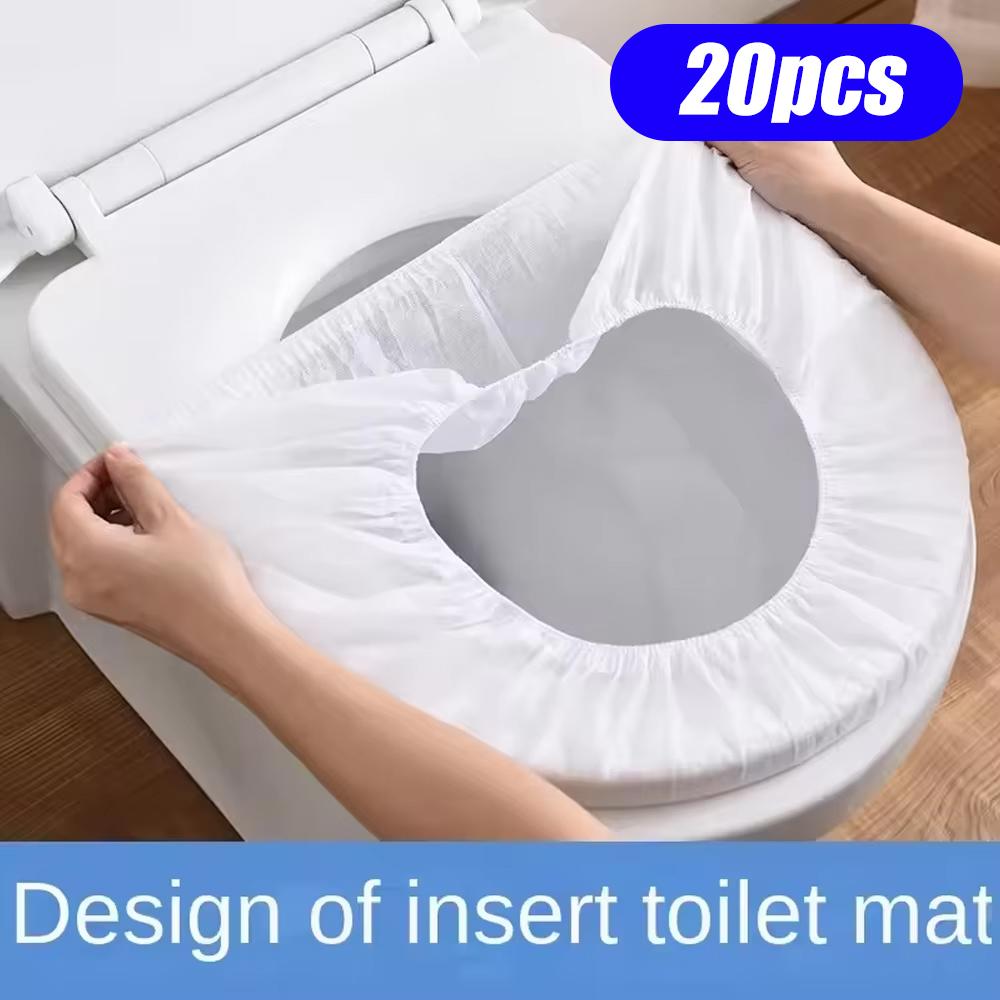 50/20/10pcs Portable Disposable Toilet Seat Cover Waterproof Non-woven Protective Cover Seat Cushion Travel Camp Hotel Bathroom