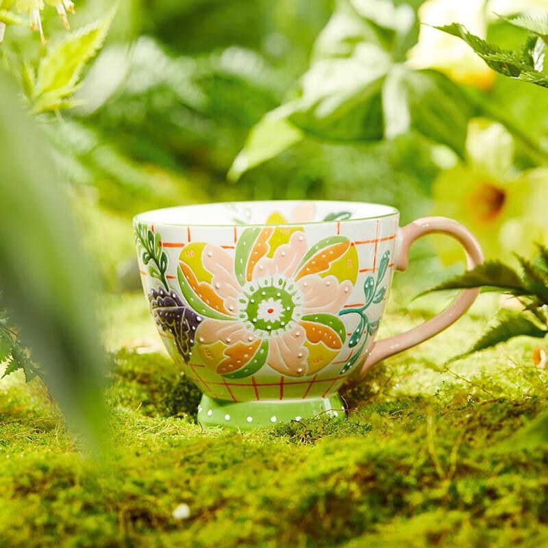 JOYYE Hand-Painted Ceramic Jungle Mug