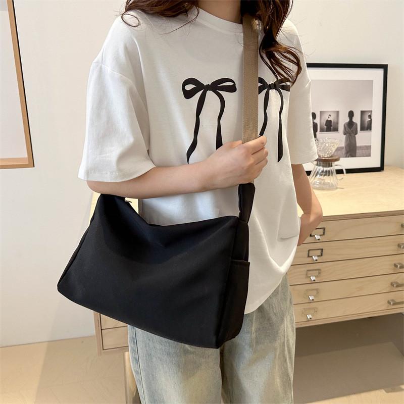 Large Capacity Solid Color Summer Women's Fashion Minimalist Commuter Tote Bag