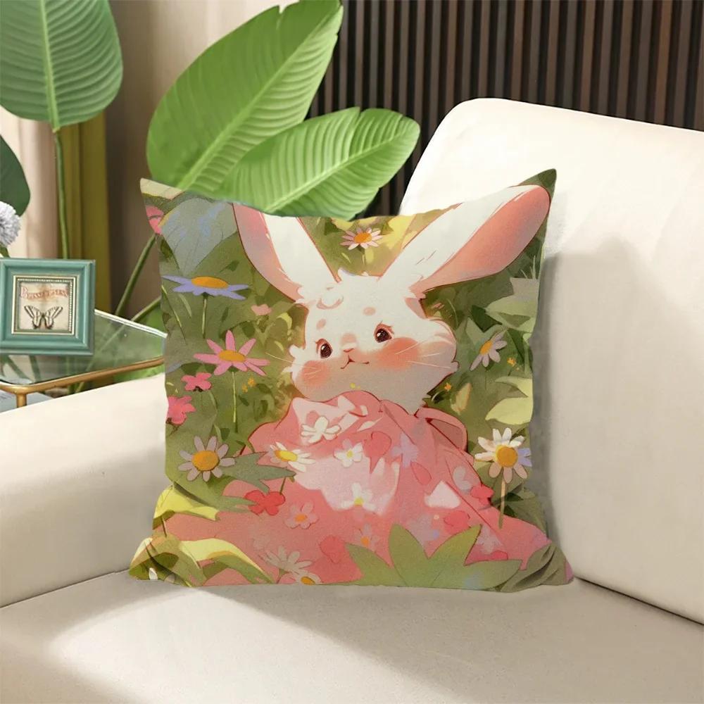 Animal Rabbit Deer Flower Elegant Room Cushions Covers Decorative Pillows for Sofa Cushion Cover  ×  Pillow Cases × Stuffed