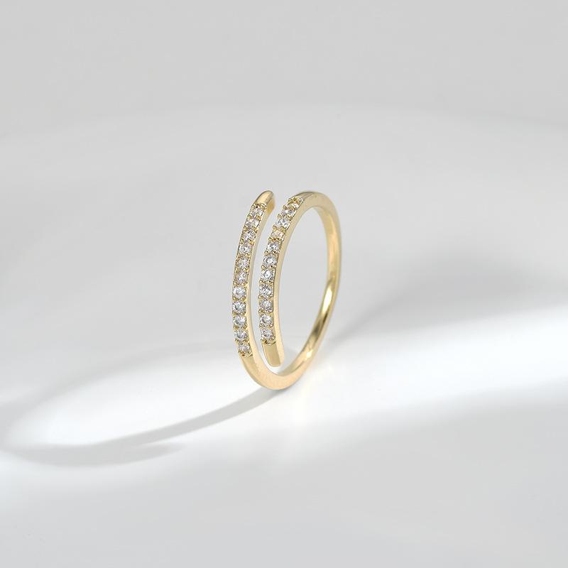Ayarlanabilir Kadın Yüzüğü Geometrik C Şekli Kişilik Basit Temiz Ins Tarzı Kız Yaz Plaj Tatili Takıları Parmak Yüzüğü Düğün Partisi Takıları