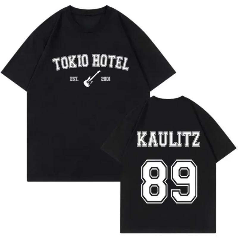 Rock Band Tokyo Hotel Monogram Print T Shirt Summer Street Casual Short Sleeve Allpurpose Tshirt Men Women Cool Fashion Tees