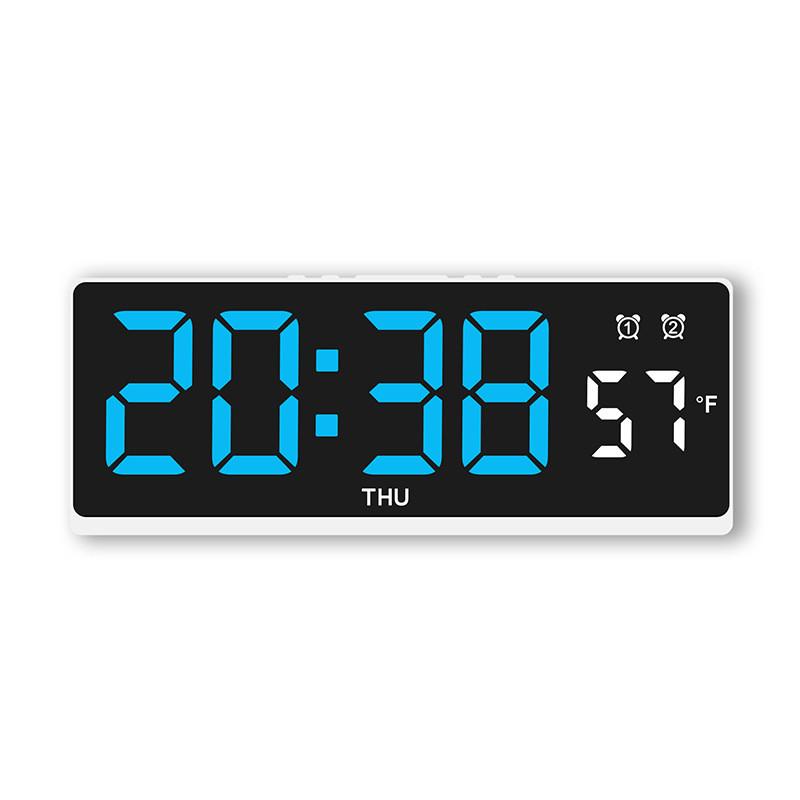 Modern Minimalist Led Desk Clock With Temperature Display For Home Office And Room Decor