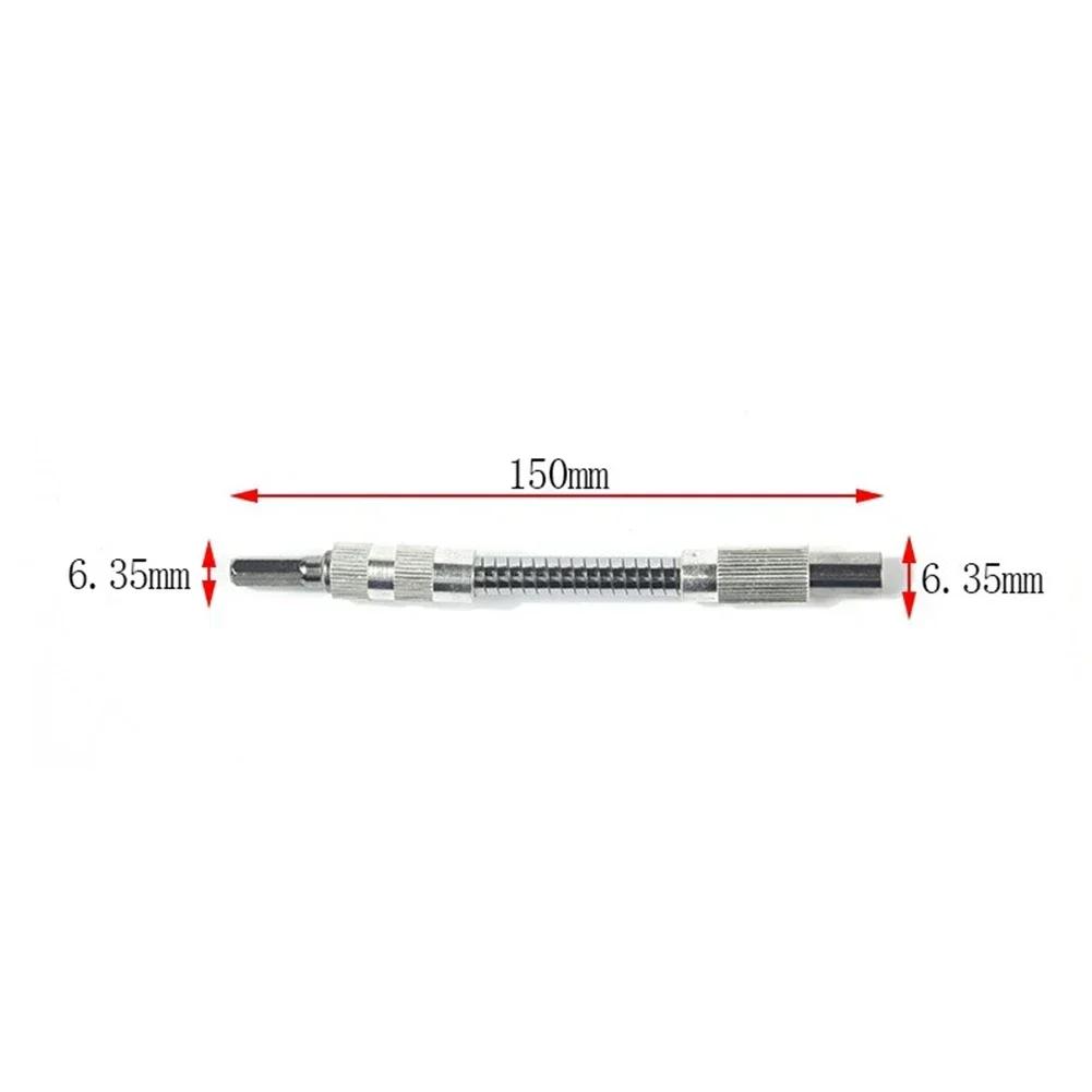 Electric Screwdriver Extend Rod 1/4 Hex Flexible Shaft Bit Holder 150-400mm Impact Driver Ratchet Screwdriver Manual Tools