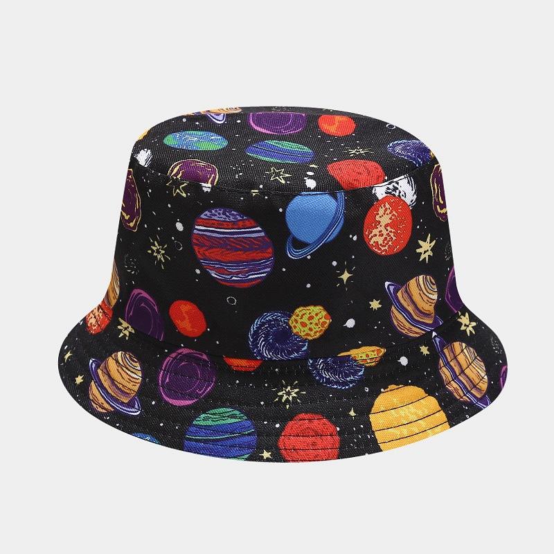 Bucket Hat Women Men Spring Summer Hats For Women Printed Fisherman Cap Double Sided Outdoor Sunscreen Sun Hat Foldable Bob New