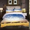 3D Prairie Animals Bedding Set Duvet Cover Bed Set Quilt Cover Pillowcase Microfiber Comforter King Queen Size Boys Adult