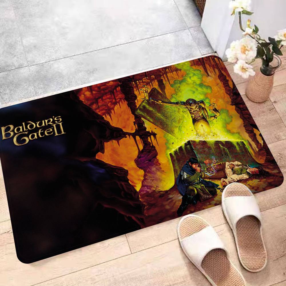 Game Baldurs Gate Floor Mat Non-Slip Laundry Room Mat Laundry Decor Balcony Child Living Room Bedside Mats