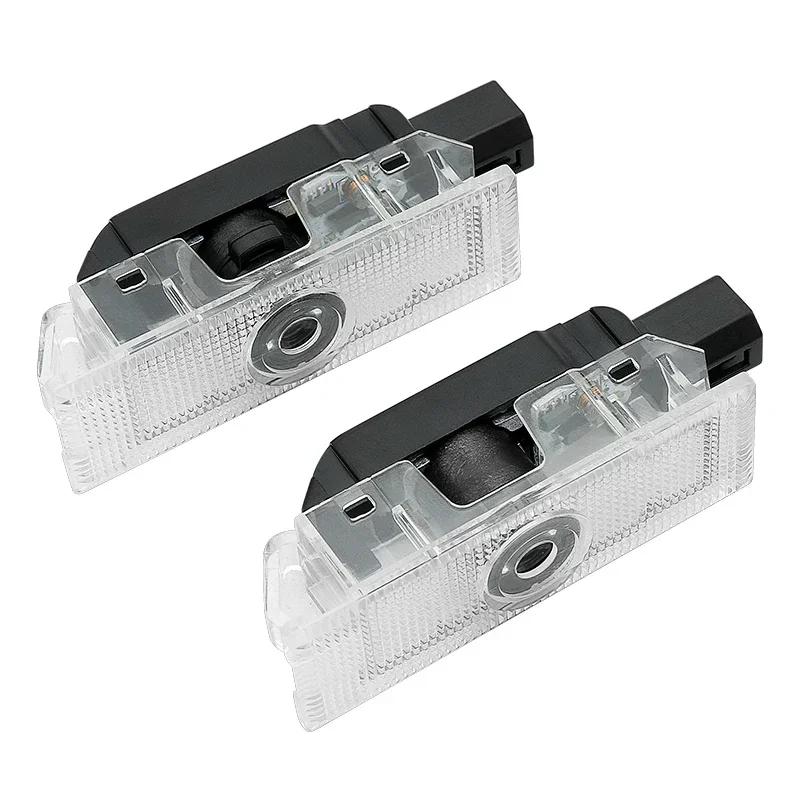 2Pcs LED Car Door Welcome Courtesy Logo Lights for Alfa Romeo Mito Giulia Giulietta Stelvio Pattern Projector Lamps Accessories