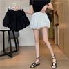 High Waist A-Line Wide Leg Bloomers with 3D Flower Design for Women - Autumn 2024