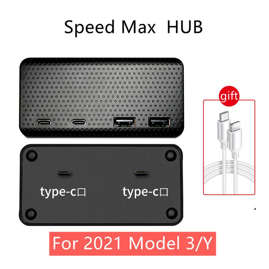 For Model 3 Y Accessories USB Splitter Hub HUB Docking Station Speed Hub