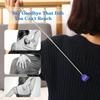 1 Pack Portable Extendable Back Scratcher Stainless Steel Telescoping Back Scratcher for Both Human and Pets for Mother's Day
